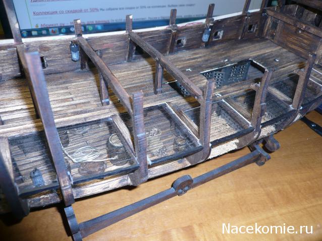 Собери Чёрную Жемчужину. Сборка, обшивка и покраска палуб