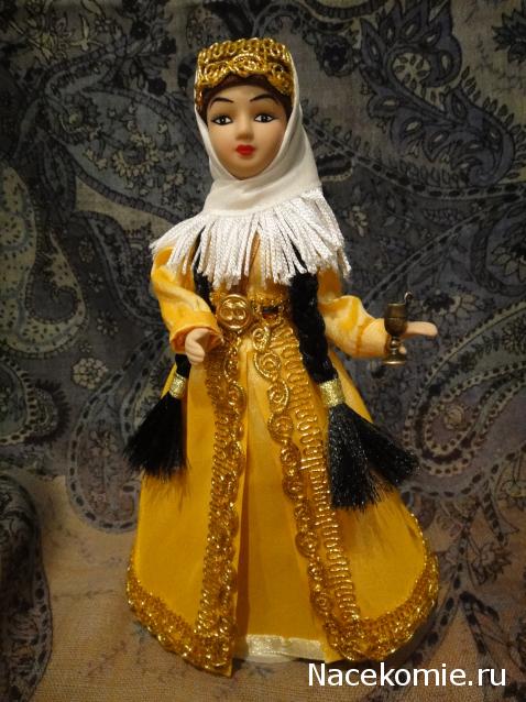 Куклы в народных костюмах №15 Кукла в осетинском девичьем костюме