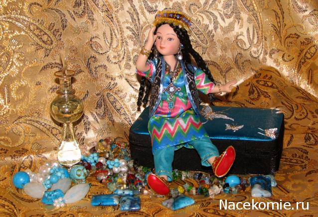 Куклы в народных костюмах №12 Кукла в узбекском летнем костюме