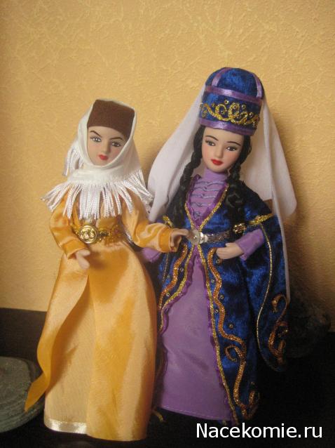 Куклы в народных костюмах №15 Кукла в осетинском девичьем костюме