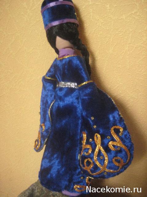 Куклы в народных костюмах №15 Кукла в осетинском девичьем костюме
