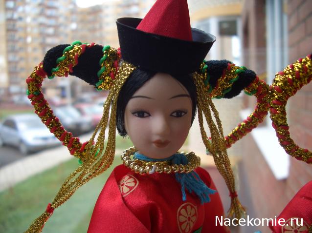Куклы в народных костюмах №16 Кукла в монгольском праздничном костюме