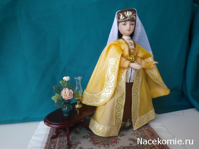 Куклы в народных костюмах №15 Кукла в осетинском девичьем костюме