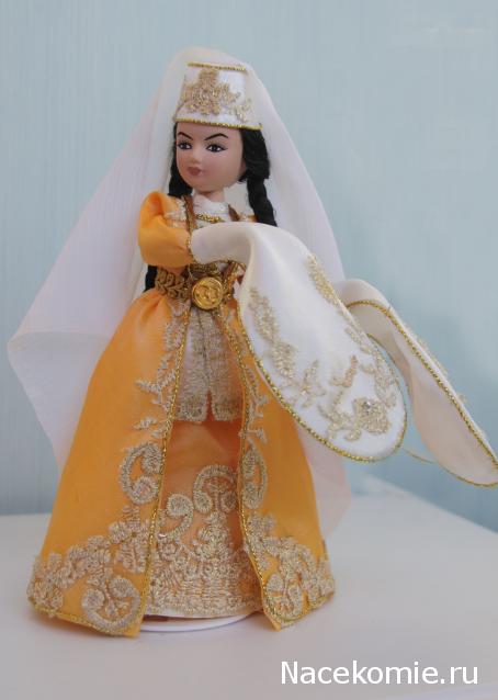 Куклы в народных костюмах №15 Кукла в осетинском девичьем костюме