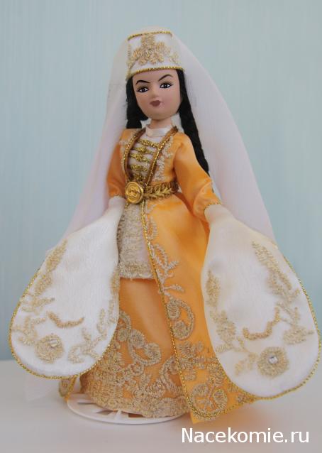 Куклы в народных костюмах №15 Кукла в осетинском девичьем костюме