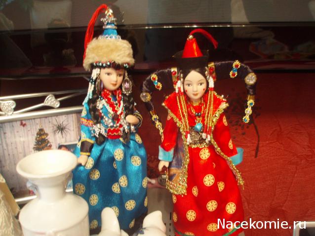 Куклы в народных костюмах №16 Кукла в монгольском праздничном костюме