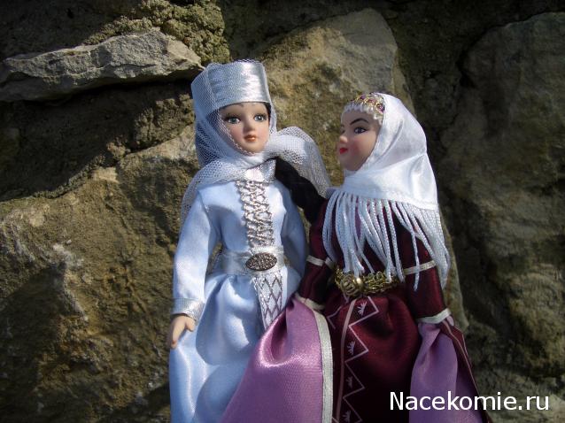Куклы в народных костюмах №15 Кукла в осетинском девичьем костюме