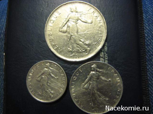 Монеты и банкноты №33  5 сентаво (Никарагуа), 10 сантимов (Франция)