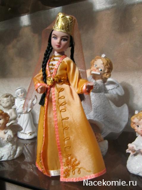 Куклы в народных костюмах №15 Кукла в осетинском девичьем костюме