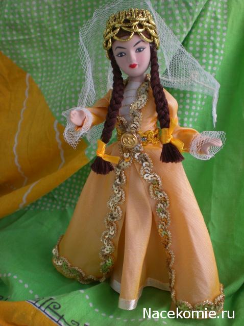 Куклы в народных костюмах №15 Кукла в осетинском девичьем костюме