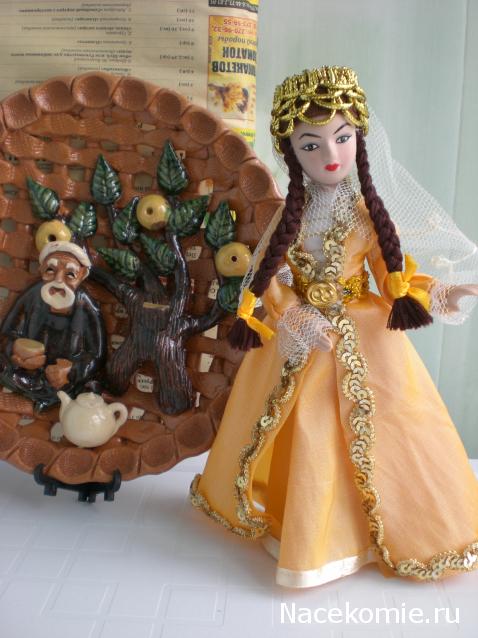 Куклы в народных костюмах №15 Кукла в осетинском девичьем костюме