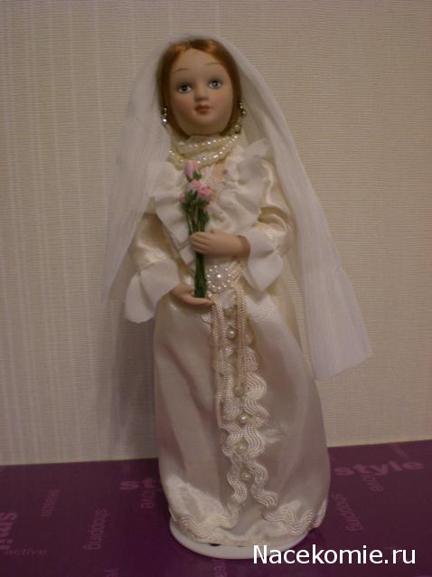 Куклы в народных костюмах №13 Кукла в городском свадебном костюме Санкт-Петербургской губернии