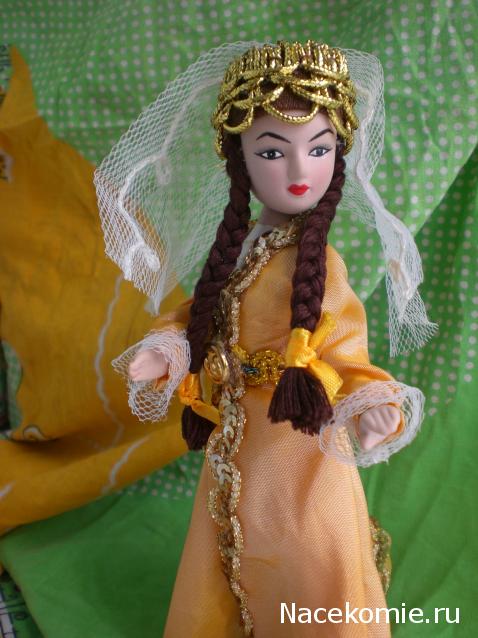 Куклы в народных костюмах №15 Кукла в осетинском девичьем костюме