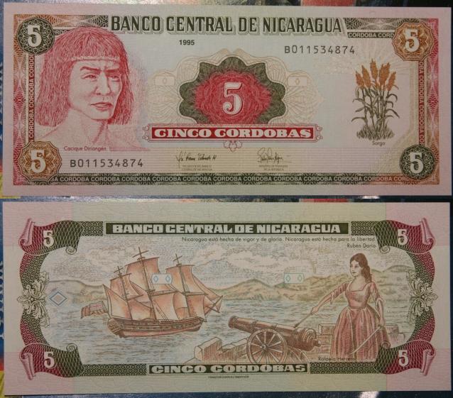 Монеты и банкноты №33  5 сентаво (Никарагуа), 10 сантимов (Франция)