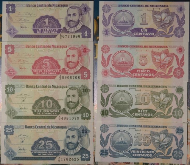 Монеты и банкноты №33  5 сентаво (Никарагуа), 10 сантимов (Франция)