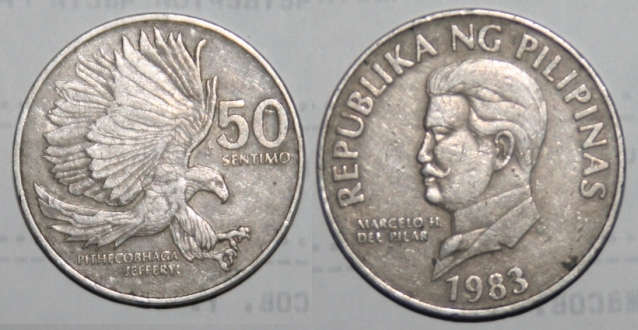 Монеты и банкноты №31  10 долларов (Гайана), 25 сентимо (Филиппины)