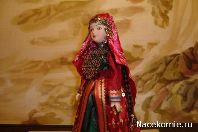 Куклы в народных костюмах №19 Кукла в башкирском праздничном костюме