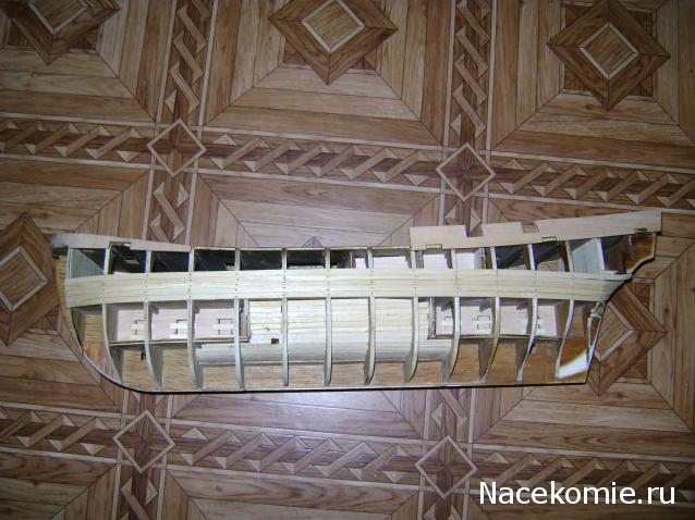 Парусник Баунти - Сборка корпуса