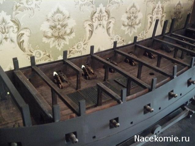 Собери Чёрную жемчужину. Сборка: оснащение палуб