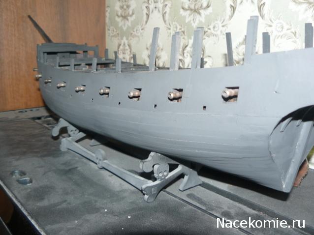 Собери Чёрную жемчужину. Сборка: оснащение палуб