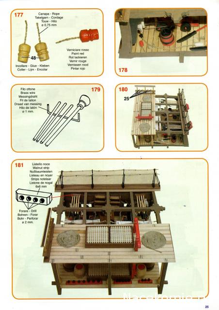 Собери Чёрную жемчужину. Сборка: оснащение палуб