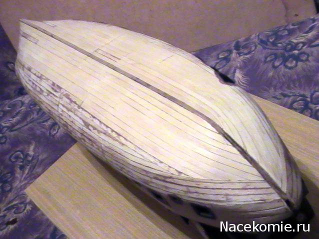Собери Чёрную Жемчужину. Сборка: обшивка корпуса