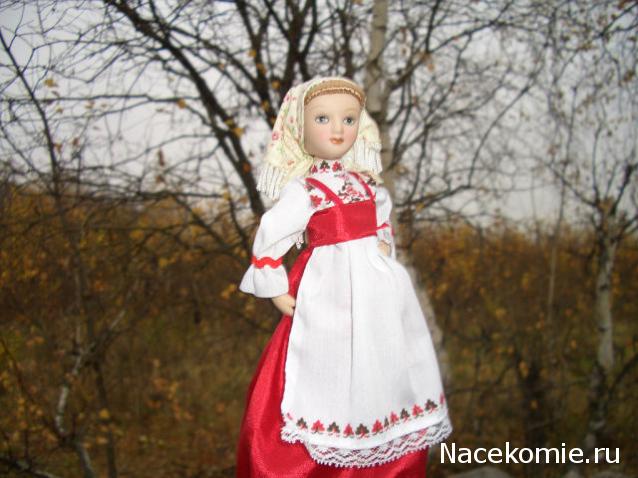 Куклы в народных костюмах №18 Кукла в повседневном костюме Пермской губернии
