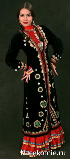 Куклы в народных костюмах №19 Кукла в башкирском праздничном костюме
