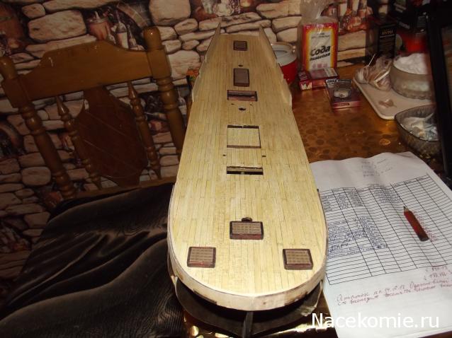 Парусник Баунти - Обшивка корпуса