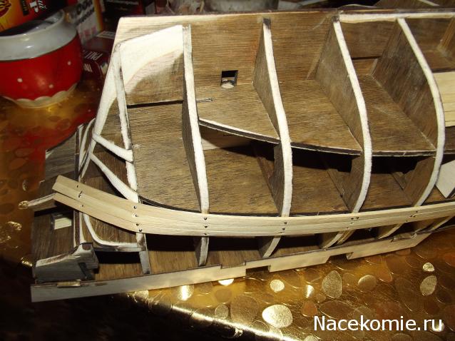 Парусник Баунти - Обшивка корпуса