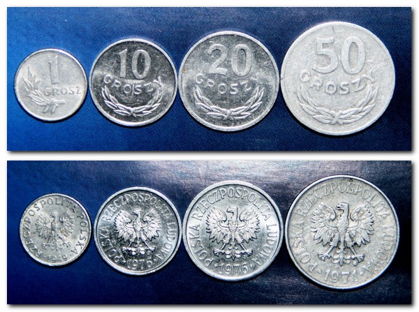 Монеты и банкноты №37  1 сум (Узбекистан), 1 злотый (Польша)