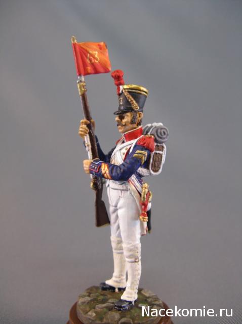Наполеоновские Войны №32 Сержант гренадерской роты 63-го полка линейной пехоты с фаньоном, 1812 г.