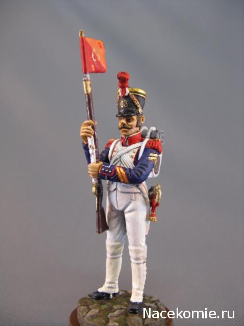Наполеоновские Войны №32 Сержант гренадерской роты 63-го полка линейной пехоты с фаньоном, 1812 г.