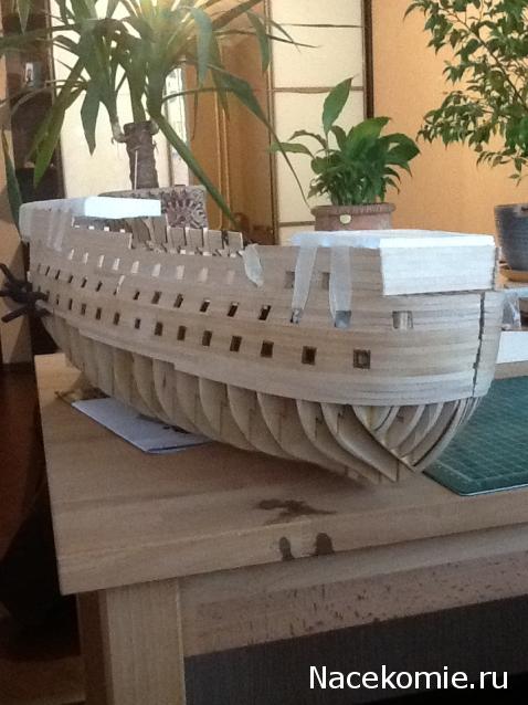 Корабль адмирала Нельсона "ВИКТОРИ" - Обшивка корпуса