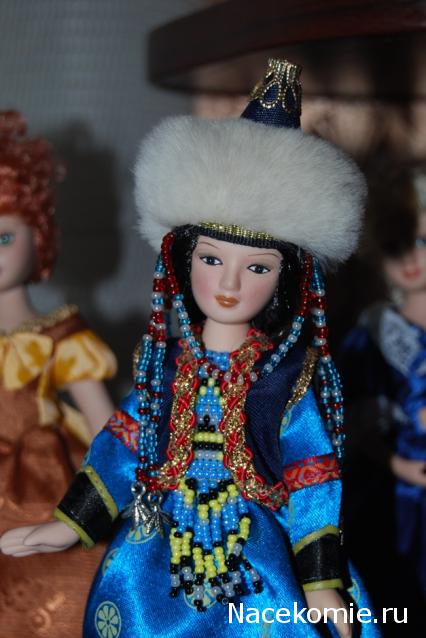 Куклы в народных костюмах №11 Кукла в бурятском женском костюме