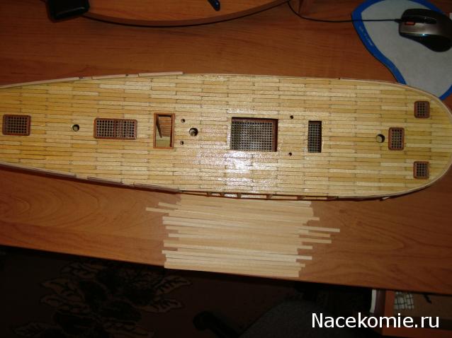 Парусник Баунти - Сборка корпуса