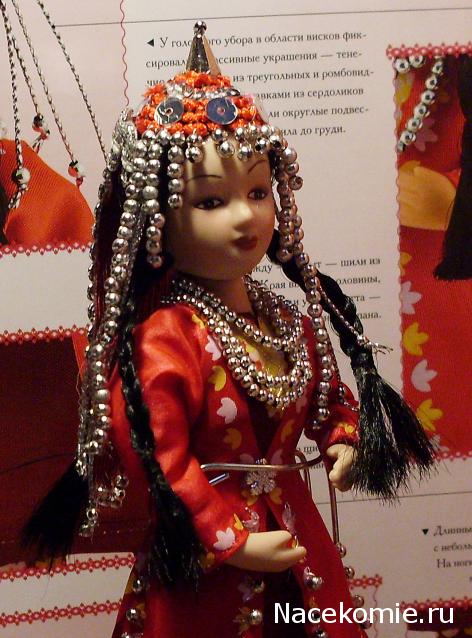 Куклы в народных костюмах №23 Кукла в туркменском праздничном костюме