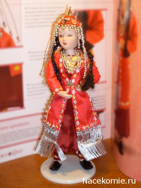 Куклы в народных костюмах №23 Кукла в туркменском праздничном костюме