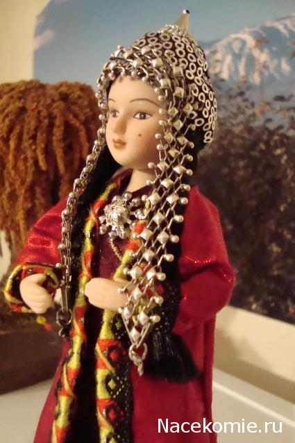 Куклы в народных костюмах №23 Кукла в туркменском праздничном костюме