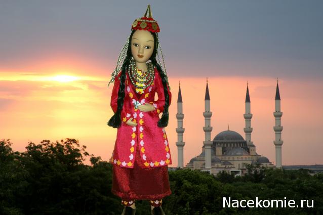 Куклы в народных костюмах №23 Кукла в туркменском праздничном костюме