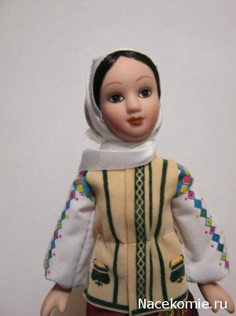 Куклы в народных костюмах №24 Кукла в молдавском летнем костюме