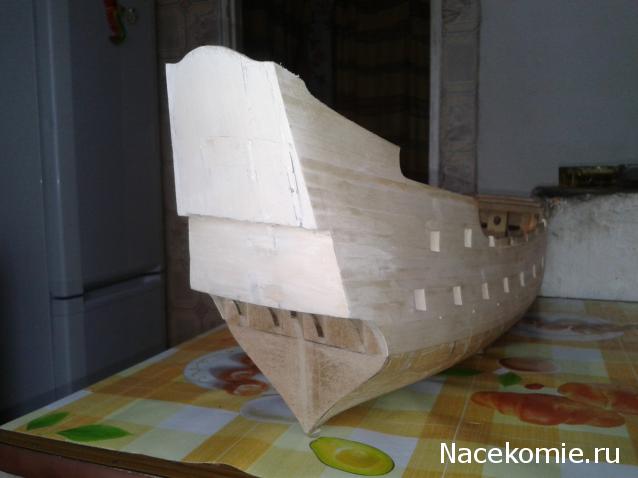 Собери Чёрную Жемчужину. Сборка корпуса.