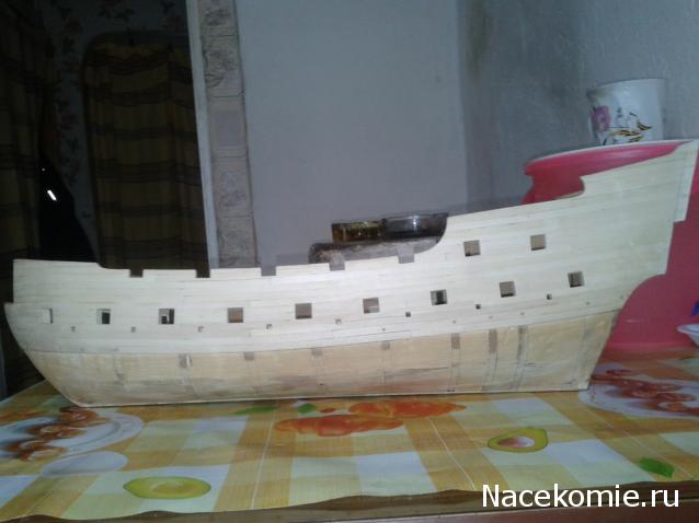 Собери Чёрную Жемчужину. Сборка корпуса.