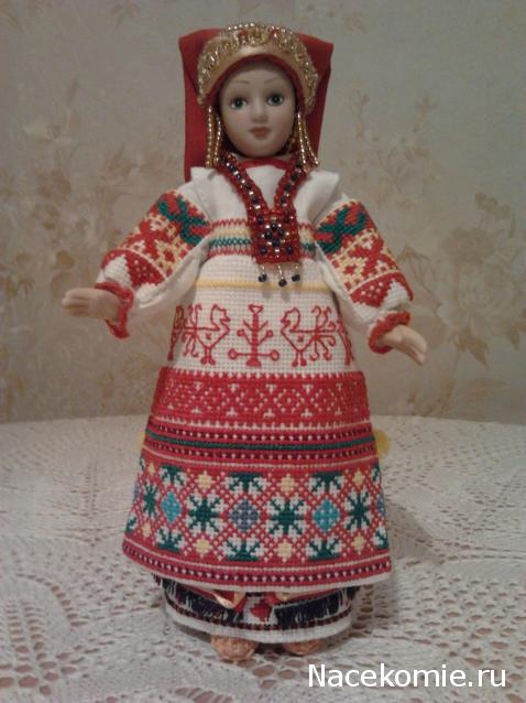 Куклы в народных костюмах №21 Кукла в праздничном костюме Калужской губернии