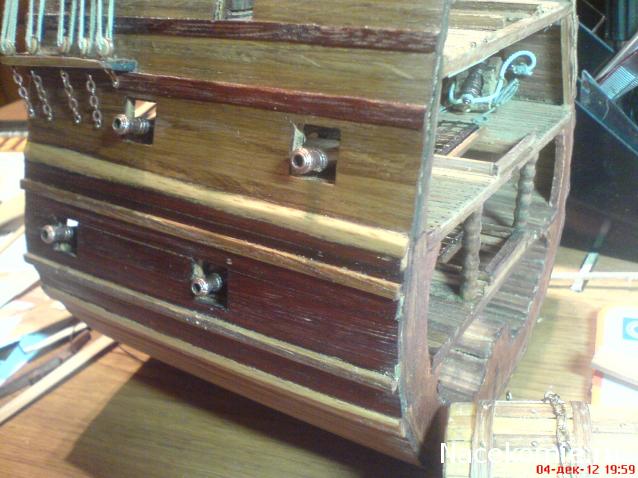 Собери Чёрную жемчужину. Сборка: оснащение палуб