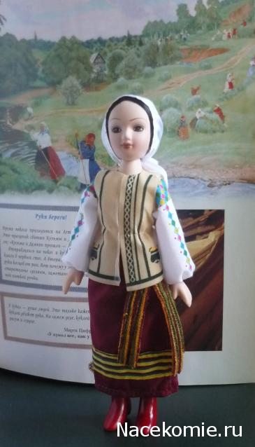Куклы в народных костюмах №24 Кукла в молдавском летнем костюме