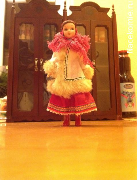 Куклы в народных костюмах №1 Кукла в зимнем костюме Московской губернии