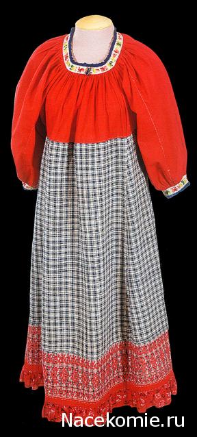 Куклы в народных костюмах №1 Кукла в зимнем костюме Московской губернии