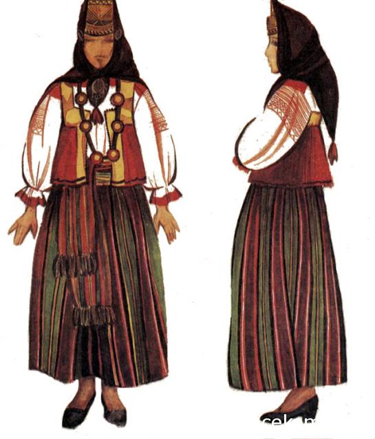 Куклы в народных костюмах №26 Кукла в летнем костюме Тульской губернии