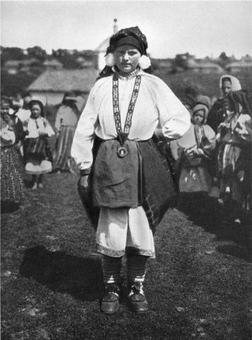 Куклы в народных костюмах №26 Кукла в летнем костюме Тульской губернии